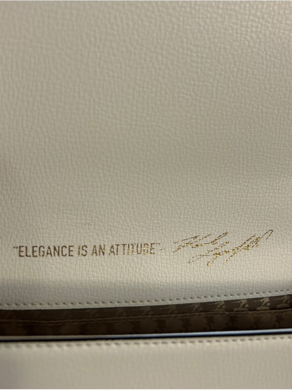 KARL LAGERFELD Legacy Simone White Crossbody Bag Top Handle Color Logo LIKE NEW - Picture 15 of 16
